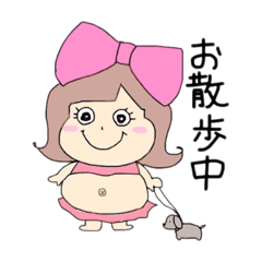 [LINEスタンプ] ぽっちゃりちゃん