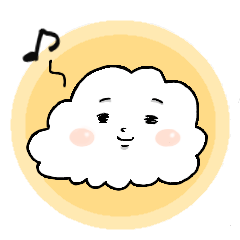 [LINEスタンプ] 緩くシンプルな雲たち 2