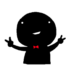 [LINEスタンプ] 黒いヒト