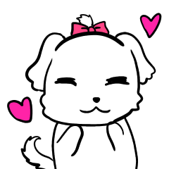 [LINEスタンプ] マルチーズと猫