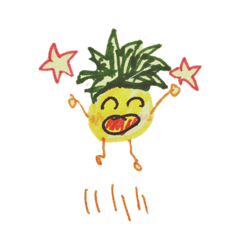 [LINEスタンプ] パイナポーさん