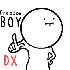 [LINEスタンプ] freedom BOY〜自由に発言して何が悪い？〜の画像（メイン）