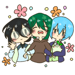 [LINEスタンプ] 蒼染さん家とふたばちゃん