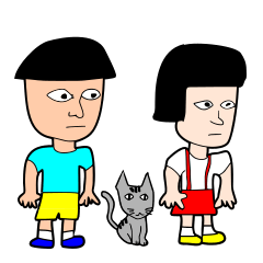 [LINEスタンプ] サトルとミカ