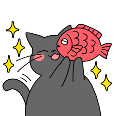 [LINEスタンプ] まるいねこ（グレー）