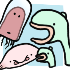 [LINEスタンプ] ゆるい深海魚