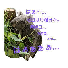 [LINEスタンプ] コアラとキリンの独り言