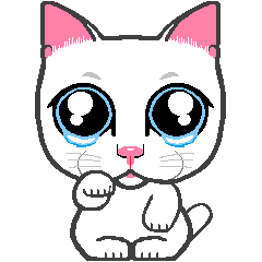 [LINEスタンプ] 泣きべそ猫