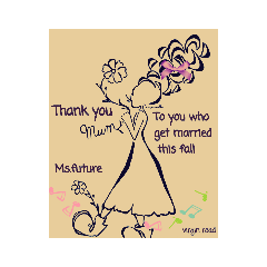 [LINEスタンプ] To  you  who  marry  in  the  fall.②の画像（メイン）