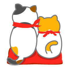 [LINEスタンプ] ふきだし型のネコスタンプ 修正版