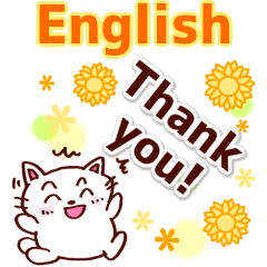 [LINEスタンプ] 英語のありがとう！感謝の言葉