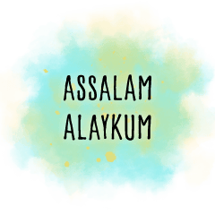 [LINEスタンプ] Assalam Alaykum Watercolorの画像（メイン）