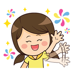 [LINEスタンプ] まるこちゃん！