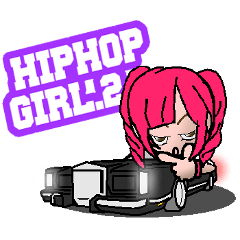 [LINEスタンプ] HIPHOP GIRL 2