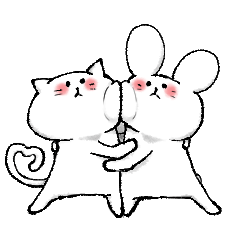 [LINEスタンプ] しろくてゆるいどうぶつたち
