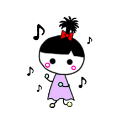 [LINEスタンプ] ちょんまげがーる