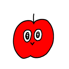 [LINEスタンプ] わたしたちリンゴ！