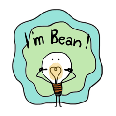 [LINEスタンプ] 豆電球のbeanくん