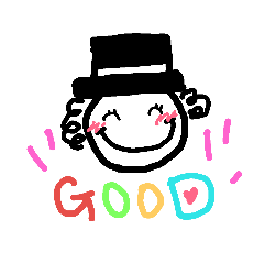 [LINEスタンプ] くろの日常1