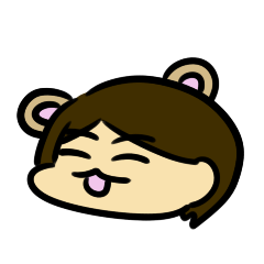 [LINEスタンプ] くまりちゃん百面相