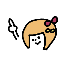 [LINEスタンプ] おかっぱ少女の日常会話