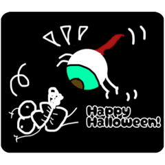 [LINEスタンプ] Halloween！くちびるオバケちゃんの画像（メイン）
