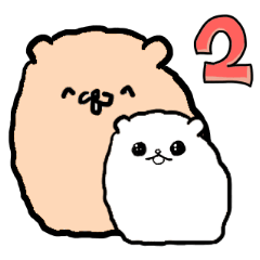 [LINEスタンプ] わたあめいぬ2