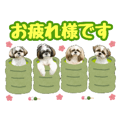 [LINEスタンプ] シーズー★和菓子family