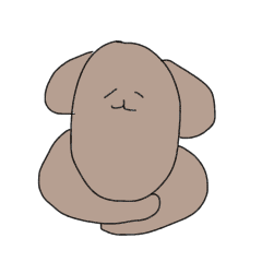 [LINEスタンプ] 無気力イッヌ