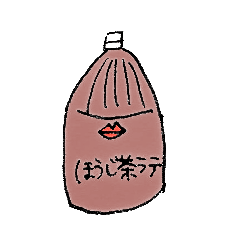 [LINEスタンプ] ほうじ茶ラテさん1