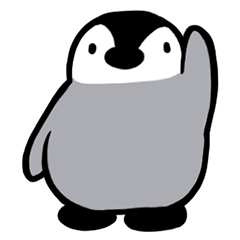 [LINEスタンプ] してるペンギン