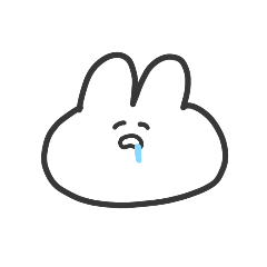 [LINEスタンプ] うさちゃんのかお 2