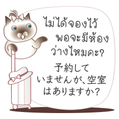 [LINEスタンプ] タイ語日本語のツーリスト会話、女性用 #2