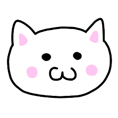 [LINEスタンプ] ふつうのしろいねこちゃん