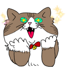 [LINEスタンプ] ねこ 銀の日常