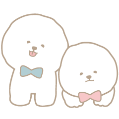 [LINEスタンプ] ビションもきゅもきゅ ver.1