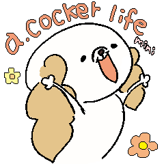 [LINEスタンプ] a.cocker life miniの画像（メイン）