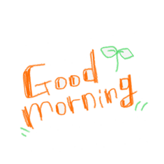 [LINEスタンプ] 英語であいさつ！落書き風