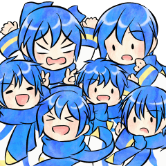 [LINEスタンプ] わぁ！いっぱいのKAITOだ！！