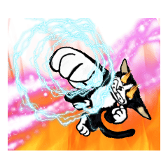 [LINEスタンプ] ファイティング猫