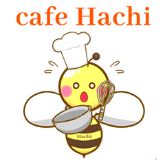 [LINEスタンプ] cafe Hachi