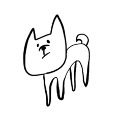 [LINEスタンプ] 不安定な犬。