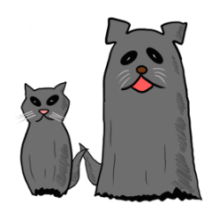 [LINEスタンプ] ハロウィーンおばけ犬とおばけ猫