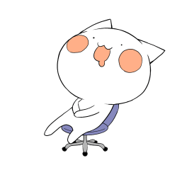 [LINEスタンプ] 動くハイテンションねこ