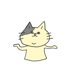 [LINEスタンプ] 二重アゴの猫たち