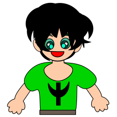 [LINEスタンプ] 緑眼の少年