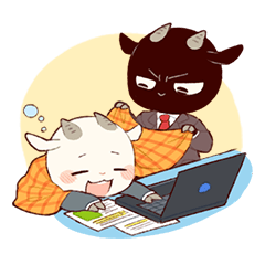[LINEスタンプ] 白やぎさんと黒やぎくん【敬語編！】