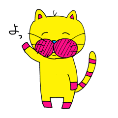 [LINEスタンプ] ニコニコのニコにゃん