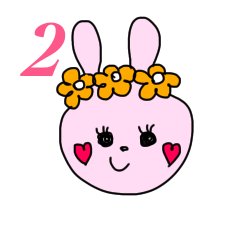 [LINEスタンプ] 派手うさ2