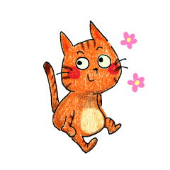 [LINEスタンプ] オレンジねこのキッキー